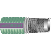 KINGFLEX SUPERCHEM F - Chemical Suction, UHMWPE, Flat Corrugated, Hardwall