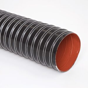 FLEXAUST HEAT-FLEX NS - AIRCRAFT, AUTOMOTIVE, FUME CONTROL, HIGH TEMPERATURE, POLLUTION CONTROL, WELDING, EXHAUST SYSTEMS HOSE, SILICONE COATED FIBERGLASS & NOMEX