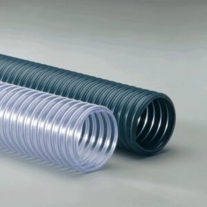 FLEXAUST FLEXADUX PV R-3 - ALUMINUM REFRACTORY, MEAT PACKING HOSE, PVC, (FDA-CLEAR)